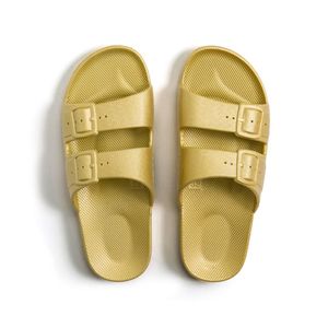 FREEDOM MOSES Yellow Scented Flat Sliders
