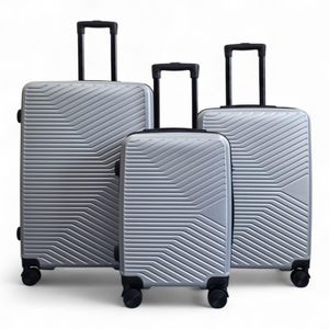 Infinity Luggage Grey Hardshell Robust Suitcases