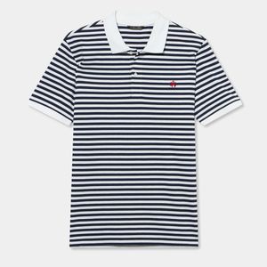Brooks Brothers Blue Awning Stripe Cotton Polo for men