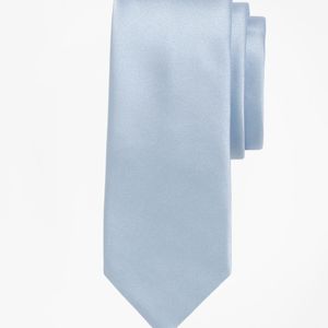 Brooks Brothers Blue Formal Satin Slim Tie for men