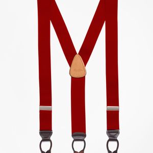 Brooks Brothers Red Solid Suspenders for men
