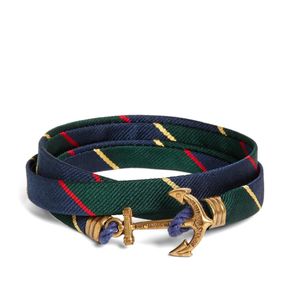 Brooks Brothers Kiel James Patrick Argyle Sutherland Rep Wrap Bracelet for men