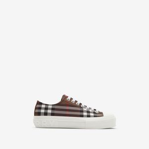 Burberry White Check Sneakers