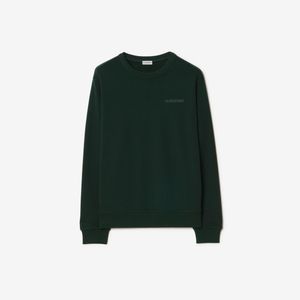 Burberry Green Logo Cotton Sweatshirt for men
