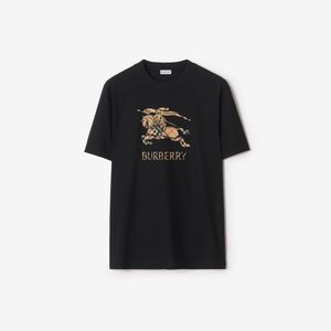 Burberry Black Ekd Ombré T-Shirt for men