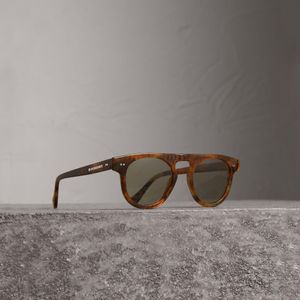 Burberry Brown The Keyhole Round Frame Sunglasses