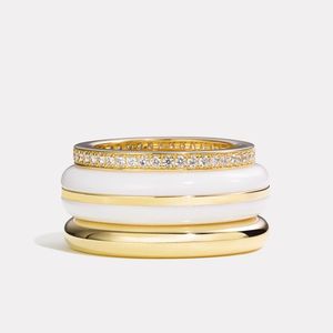 BY PARIAH Natural Classic Ring Stack