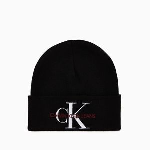 Calvin Klein Schwarz J Basic Women Knitted Beanie Hat