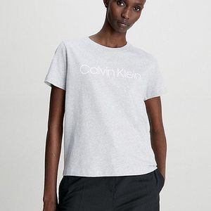 Calvin Klein T-shirt Van Biologisch Katoen Met Logo in het Grijs