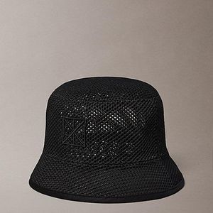 Calvin Klein Black Mesh Emblem Logo Bucket Hat