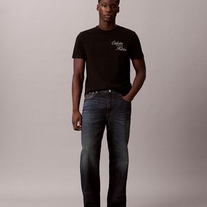 Calvin Klein Black Embroidered Logo T-Shirt for men