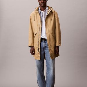 Calvin Klein Bonded Cotton Relaxed Parka Jacket for men