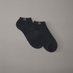 Calvin Klein Grey 2 Pack Soft Texture Trainer Socks