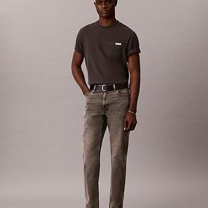 Calvin Klein Brown Slim Straight Jeans for men