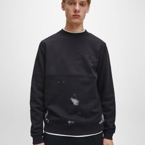 Calvin Klein Sweatshirt Met Wolkenprint in het Zwart voor heren