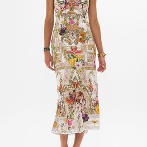 Camilla Chain Detail Slip Dress Egyptian Rose