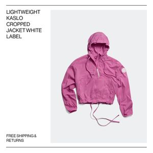 Canada Goose Pink Lightweight Kaslo Cropped Jacket Label