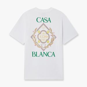 Casablanca Paris White Championship Short Sleeve T-Shirt, By for men
