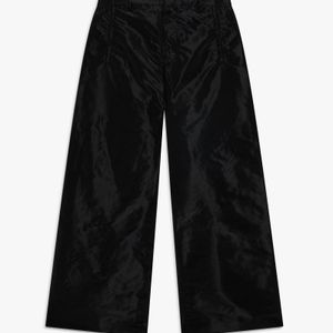 Casablanca Paris Black Shiny Baggy Taffeta Trousers, By for men
