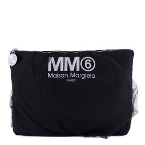 MM6 by Maison Martin Margiela ブラック チュール カバー ポーチ