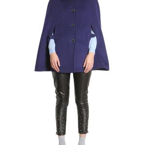 Boutique Moschino BLAU WOLLE TRENCHCOAT