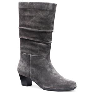 Hotter Grey Sloane Calf Length Boots