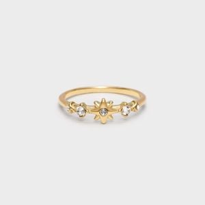 Charles & Keith White Everest Crystal Star Ring