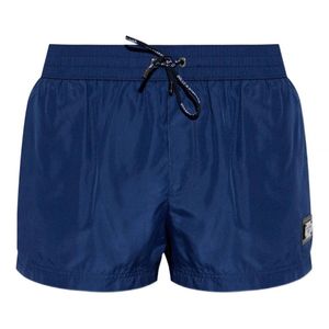 Dolce & Gabbana Blue Plaque Swimshorts for men