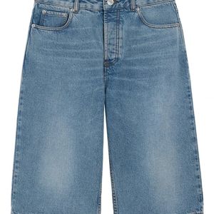 AMI Blue Denim Bermuda Shorts for men