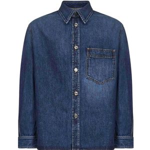 Givenchy Blue Vintage Denim Overshirt for men
