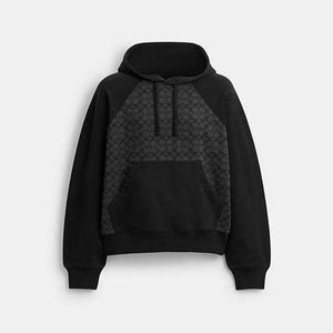 COACH Black Signature Hoodie for men