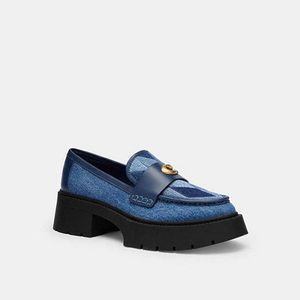 COACH Blue Shoes With Logo