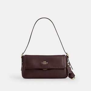 COACH Black Etta Small Flap Shoulder Bag