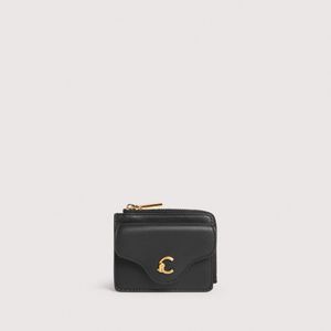 Coccinelle White Smooth Leather Card Holder C-Me Small