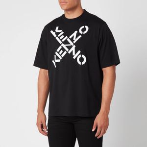 メンズ KENZO ブラック Sport ロゴ T シャツ
