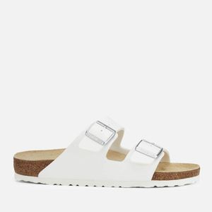 メンズ Birkenstock Arizona レザーサンダル ホワイト