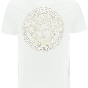 メンズ Versace Medusa コットンtシャツ ホワイト