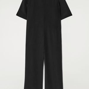 COS Black Silk-crepe Jumpsuit