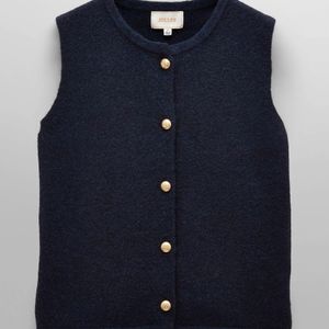Joules Blue Holly Button-Up Tank Top