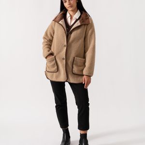 Joules Natural Sadie Longline Fleece Jacket