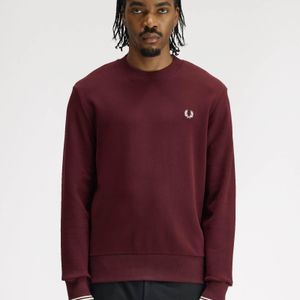 Fred Perry Red Crew Neck Sweatshirt for men