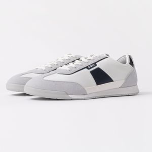 Boss Metallic Nitan Low-Top Trainers With Structured Trims for men