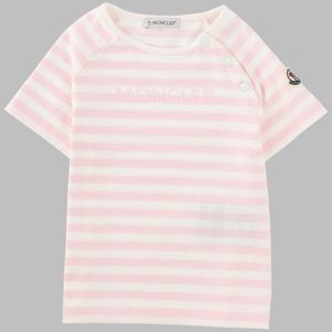 Moncler Pink Girls' Mini T-Shirt With Cut Sleeves