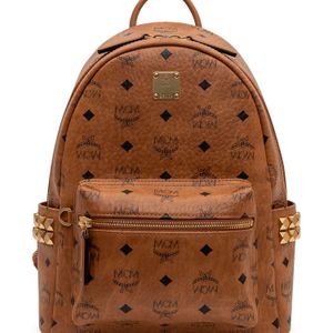 MCM Brown Mini Stark Small Backpack