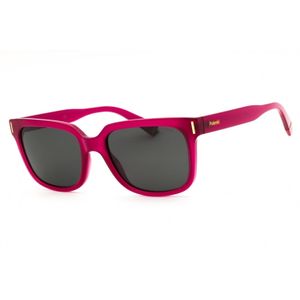 Polaroid Red Rectangular Mini Sunglasses