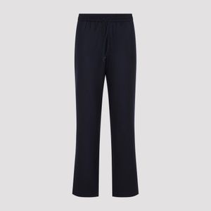 Sease Blue Seamless Mindset Regular Straight-Leg Wool Pants For for men