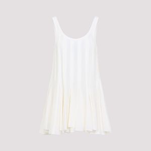 Carven White Pintuck Top