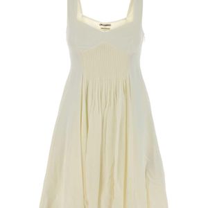 J.W. Anderson White Ivory Crepe Mini Dress