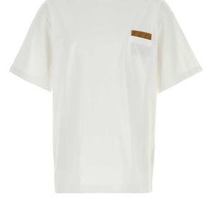 Bottega Veneta White Crew Neck T-Shirt for men