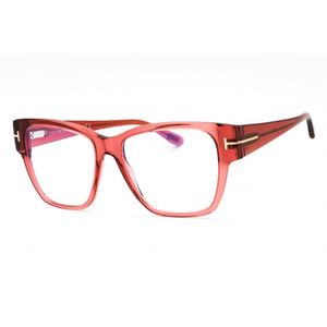 Tom Ford Red Sleek Rectangular Eyeglasses